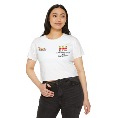 Crop Top - Living Forever Inspirational Design