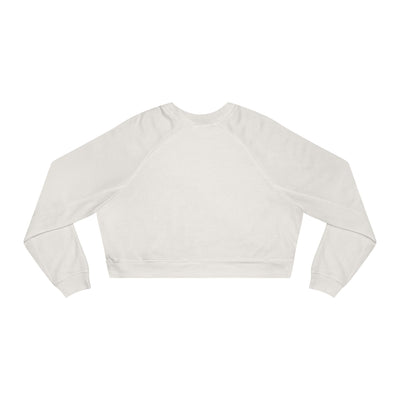 Cropped Fleece Pullover - Live Forever Inspirational Design